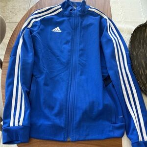 adidas Royal Blue Track Jacket with White Stripes